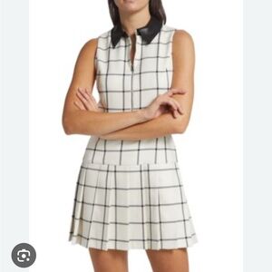 Alice + Olivia Ellis Black and White Plaid Dress